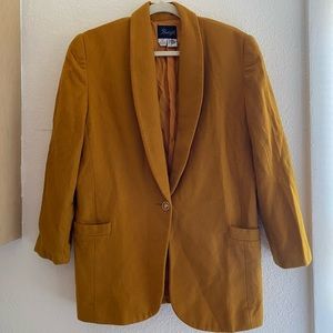 Women's Yellow Blazer Suit Jacket